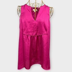 Anthropologie Pink Sleeveless Top